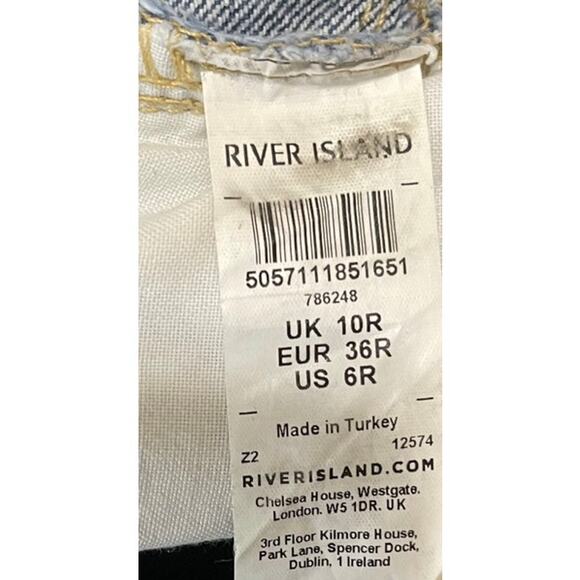 River Island Maternity Jeans Womens Denim Size US 6R UK 10R - Picture 8 of 14